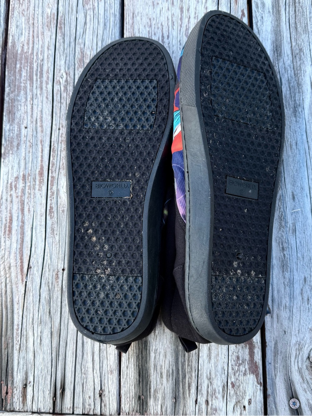 Men’s SZ 12 DC Comics Superman Slip On Shoes Loafers Black - Picture 6 of 7